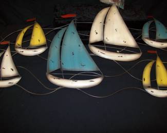 Nautical metal artwork