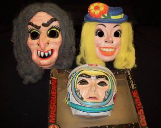 Vintage Halloween masks