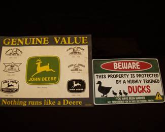 Metal signs