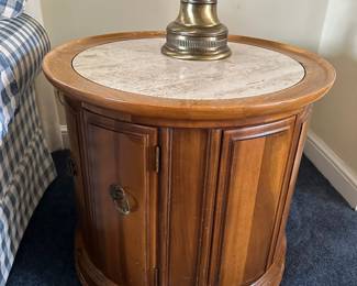 Mid Century Barrel Side Table