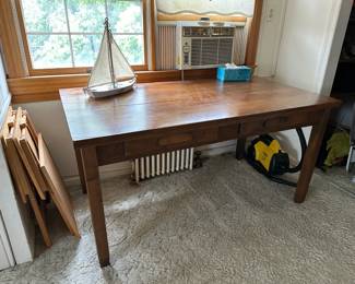 Old Oak Library Table / Desk