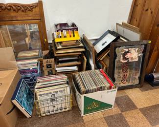 Records, Mirror, Picture Frames