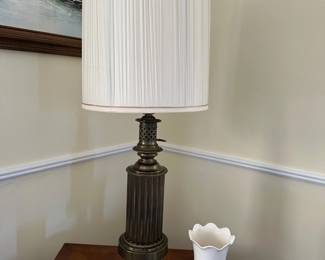 Clock, Lamp, Belleek Vase
