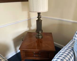 Side Table, Lamp