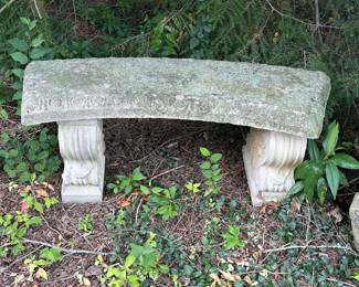 Concrete bench