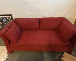 Red sofa