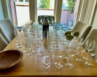 Lots of stemware