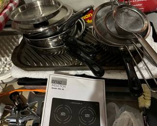 Induction cooktop and pots and pans for RV