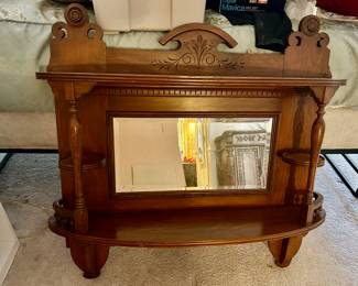 wall shelf with mirror