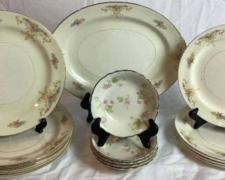 Vintage Homer Laughlin China Collection - Maple Leaf Bowls and Eggshell Nautilus Dishes