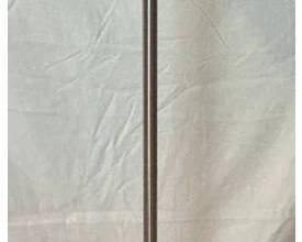 Silver Tone 2 Bulb Floor Lamp 60" H