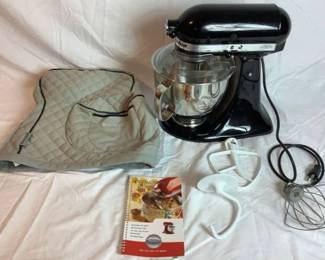 KitchenAid Artisan Onyx Black 5 Quart Tilt Head Stand Mixer Model KSM150PSOB