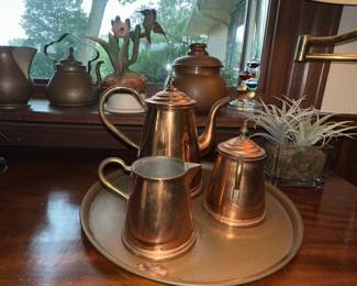 Copper Tea Set 