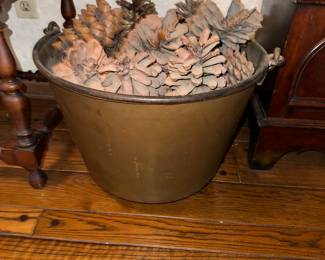 Brass iron bail handle kettle/bucket 