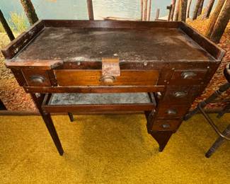 This is the JJ Freeman original 19th century jewellers workbench! 