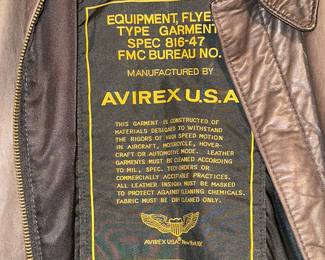 Leather pilot jacket 