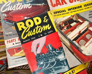 Some of the car magazines are as early as the 50s