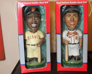 Barry Bonds and Cal Ripken Bobbleheads