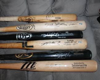 Autographed Baseball Bats