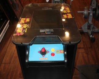 Ms. Pacman video game table.