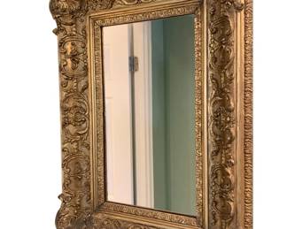 Antique Gilt Ornate Framed Mirror, 19th Century