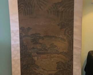 Large Chinese Scroll  by Artist Gao Cen (Chinese, active 1643–after 1682) Qing dynasty (1644–1911) 
