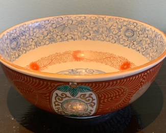 Ornate 19th C Imari Bowl