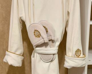 New York City "The Plaza" Hotel Robe and Slippers