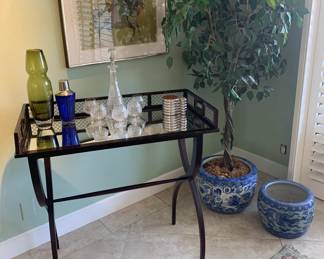 Barbara Barry for Baker Tray Table with Removable Mirrored Tray