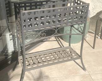 Oblong Wrought Iron Planter