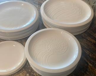 Sea Sculptures White on White Dinnerware by Franciscan