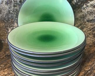 Green Glazed Salad Plates