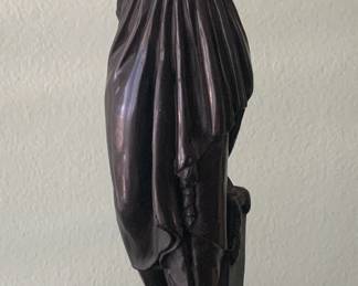 19th Century Bronze Robed Woman
