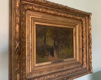A. de la Rivière 1857 - 1941 Oil Painting