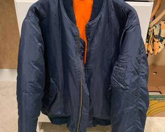 Men's Reversible Blue Flight Jacket