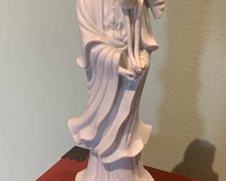 Porcelain Quan Yin Statue 15" Tall