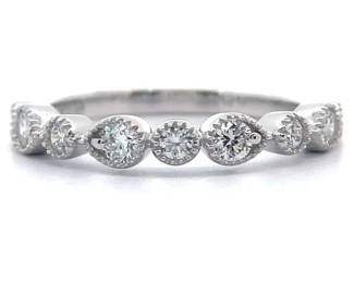 NEW! 1.10 Carat Diamond Textured Geometric Ring