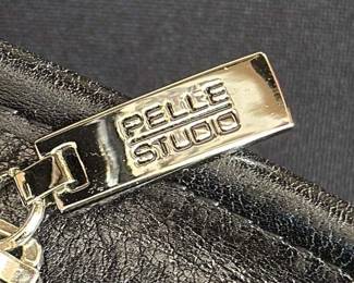 Pelle Studio Black Leather Organizer Pouch