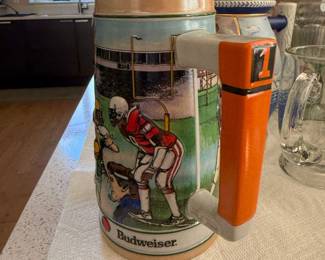 Budweiser "The Bud Bowl" Football Stein