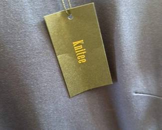 Knitee Navy Blue Ruffle Detail Dress