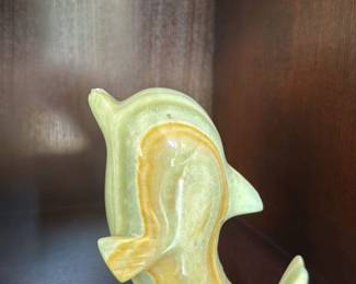 Onyx Dolphin Figurine