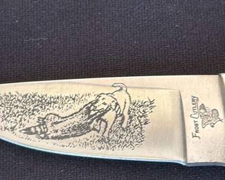 Frost Cutlery "Buckhorn" Folding Knife with Sheath