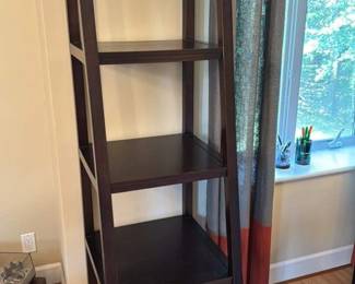 Dark Wood Open Bookshelf