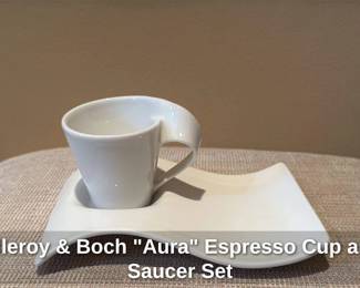 Villeroy & Boch "Aura" Espresso Cup and Saucer Set