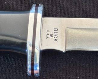 Buck 118 "Bowie" Knife with Solingen Sheath