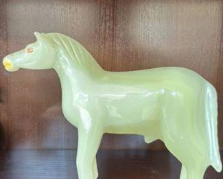 Carved Onyx Horse Figurine