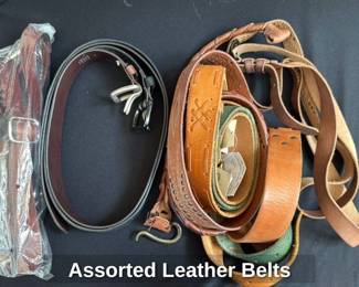 Assorted Leather Belts