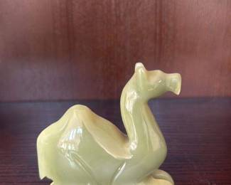 Carved Onyx Camel Figurine