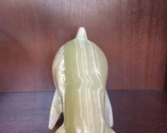 Carved Onyx Dolphin Figurine
