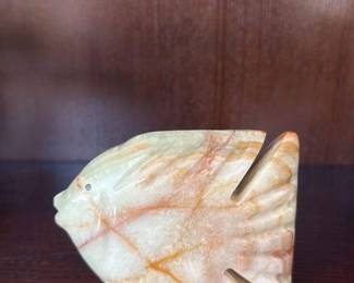Carved Onyx Fish Figurine